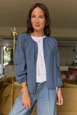 Laundry B Wicklow Fine Knit Throw On Cardigan Denim